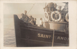 13-MARSEILLE- CARTE-PHOTO- EXCURSION SUR LE BATEAU " SAINT MANDRIER " - Non Classificati