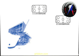 606667 MNH ESLOVAQUIA 2019 CAMPEONATOS DEL MUNDO DE HOCKEY SOBRE HIELO EN BRATISLAVA Y KOSICE - Ungebraucht