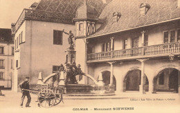 Colmar * Place Et Le Monument Scwendi * Le Laitier Lait Métier - Colmar