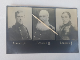 Famille Royale - Albert I Et Léopold I Et II (photo Carte) - Verzamelingen & Kavels