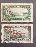 ALAOUITES SYRIE سوريا  SYRIA 1926 STAMPS OF SYRIA OF 1925 OVERPRINT CAT YVERT N 42-43 - Usados