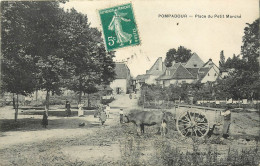 Dép 19 - Attelage De Boeufs - Arnac Pompadour - Place Du Petit Marché - 2 Scans - état - Arnac Pompadour