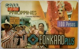 Philippines P100 " Colorfuk Festivals  ( Exp.date 11/30/98  Glossy Surface ) " - Philippinen