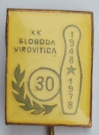 Delcampe - KK Sloboda Virovitica Croatia Bowling Club PIN A8/3 - Bowling