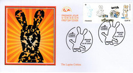 2020  " LES LAPINS CRETINS " Sur Enveloppe 1er Jour N° YT 5415. Parfait état FDC - Comics