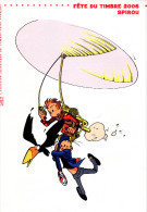 " FETE DU TIMBRE / SPIROU " Sur Document Philatélique Officiel De 4 Pages De 2006. N° YT 3877 à 3879 DPO - Cómics