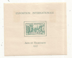 épreuve De Luxe, GUINEE, Exposition Internationale , Arts Et Techniques , Paris 1937, 3 Francs, 2 Scans - República De Guinea (1958-...)