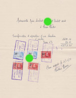 SOHEIT TINLOT 1931 Facture De HENRI WINTERS ébéniste - Straßenhandel Und Kleingewerbe
