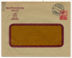 SUISSE - Entier Postal - Enveloppe Privée Heinr FRANCK Söhne / Basel - 1913 - Enteros Postales