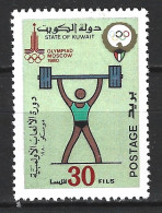 KOWEIT. N°847 De 1980. Haltérophilie. - Gewichtheben