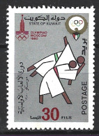 KOWEIT. N°849 De 1980. Judo. - Judo