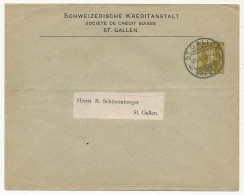 SUISSE - Entier Postal - Enveloppe Schweizerische Kreditanstalt / Société De Crédit Suisse - St Gallen - Enteros Postales