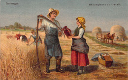 Agriculture - Paysan - Dans Les Champs - Moisson - Récompense Du Travail - Carte Postale Ancienne - Cultures