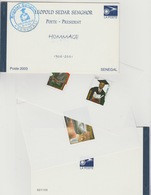 Sénégal 2003 Carnet MH Booklet Léopold Sedar Senghor President 2 Blocs 2 Blöcke 2 Sheets Mi. 2029 - 2031 3 Val. RARE MNH - Sénégal (1960-...)