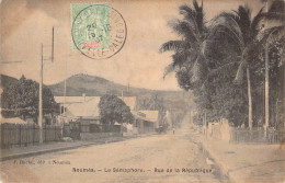 NOUVELLE CALEDONIE - Nouméa - Le Sémaphore - Rue De La République - J Raché éditeur - Carte Postale Ancienne - Nouvelle Calédonie