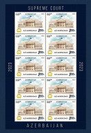 AZERBAIJAN 2023 * SUPREME COURT * JUSTICE * ARCHITECTURE * S/SHEET * MNH - Azerbaïdjan