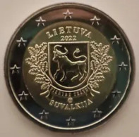 Litauen  2022  2 Euro  Commemo   "Suvalkia"    UNC Uit De Rol  UNC Du Rouleaux  !! - Lithuania