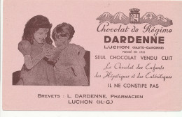 BU 2637  /   BUVARD     CHOCOLAT DE REGIME DARDENNE   ( 21,00 Cm X 13,00 Cm) - Kakao & Schokolade