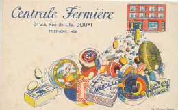 BU 2654 /   BUVARD     CENTRALE FERMIERE  DOUAI    ( 21,50 Cm X 13,50 Cm) - Leche