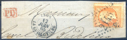 France N°23 Sur Grand Fragment 12.6.1865 - (F2963) - 1849-1876: Periodo Clásico