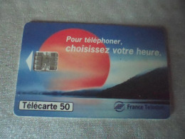 Télécarte France Télécom Choisissez Votre Heure - Operadores De Telecom
