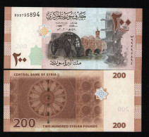 Syria 200 Pounds 2009 Unc 99 Replacement - Siria