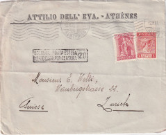 GRECE LETTRE 1916 AVEC CENSURE ITALIENNE - Covers & Documents