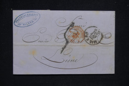 ITALIE - Lettre De Milano Pour Lyon En 1860 - L 142925 - Sin Clasificación