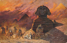 EGYPTE - Sphinx In The Simoon - Carte Postale Ancienne - Andere & Zonder Classificatie
