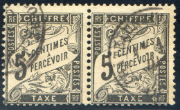France, Taxe N°14 Paire, Oblitérée - (F2982) - 1859-1959 Afgestempeld