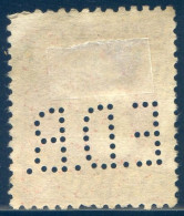 Belgique COB N°74 Oblitéré - Perforé E.D.B. - (F2988) - 1905 Barba Grossa