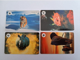 NETHERLANDS / WWF/WNF 4X CHIP ADVERTISING /DIFFICULT SERIE /  HFL 2,50 / CRD 531/01 T/M CRD 531.04  MINT !!  ** 13052** - Privadas