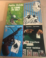 4 Romans D'agatha Christie / Le Vallon -le Crime Du Golf -les Vacances D'hercule Poirot -cartes Sur Table - Roman Noir