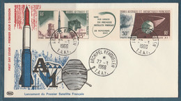 TAAF PA 11A SUR ENVELOPPE PJ DES KERGUELEN DU 27/03/66 - FDC