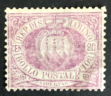 1884 - San Marino - Cent 20 - Stemma Used - Gebruikt