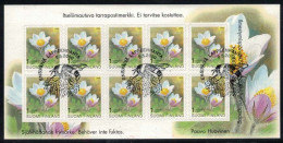 2000 Finland, Flowers, FD Stamped Sheet. M 1532. - Used Stamps