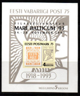 2461 - EESTI- 1993. MNG - YV#: BLOC 6 - STAMP EXHIBITION MARC BALTICUM OVERPRINTED - STAMP ON STAMP - Esposizioni Filateliche