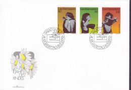 Liechtenstein Ersttags Brief Premier Jour Lettre FDC Cover 1979 Jahr Des Kindes Children's Year D'Enfant Complete Set - FDC