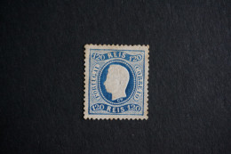 (T5) Portugal 1867 D. Luis I - 120 R (1885 Reprint) - Perf. 12½ (No Gum) - Ongebruikt