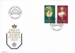 Liechtenstein Ersttags Brief Premier Jour Lettre FDC Cover 1980 Europa CEPT Frauen Bildnisse Complete Set - FDC