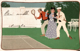 WENNERBERG - Sports TENNIS - Art Nouveau, Liberty - VG - L587 - Wennerberg, B.