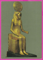 290109 / Egypt - Museum - Seated Statuette Of The Ancient Egyptian Goddess Sekhmet, 16th-13th Century BC PC Bulgaria Pub - Museums