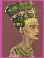 290113 / Egypt - Egyptian Museum - Statue Of The Queen Nefertiti  PC 180 Photoizdat Bulgaria Egypte Agypten Egitto - Museums