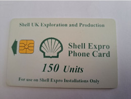 GREAT BRETAGNE  150 UNITS  CHIP CARD  SHELL EXPRO INSTALLATION CARD PHONE /OIL PLATFORM          **13070** - BT Emissioni Straniere