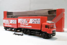 Herpa - Camion + Remorque MAN Auto-Teile-Unger ATU Réf. 142632 Neuf HO 1/87 - Véhicules Routiers