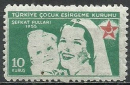 Turkey; 1955 Society For The Protection Of Children - Charity Stamps