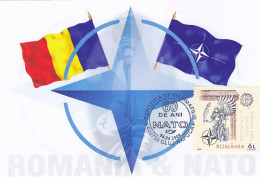 NATO ANNIVERSARY, ORGANIZATIONS, MAXIMUM CARD, 2009, ROMANIA - OTAN