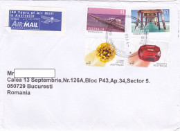 PIERS, GEMS, STAMPS ON COVER, 2021, AUSTRALIA - Lettres & Documents