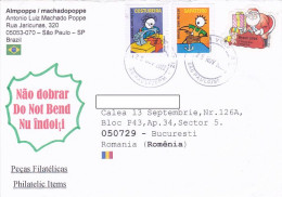 SEAMSTRESS, SHOEMAKER, SANTA CLAUS, STAMPS ON COVER, 2022, BRAZIL - Covers & Documents