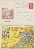 1970 - CARTE TOURISTIQUE ILLUSTREE "CAFE / FESTIVITES D'ALSACE"  De KAYSERSBERG (HAUT-RHIN) => RENNES - Storia Postale